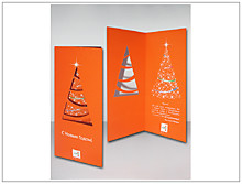 Поздравительная открытка с вырубкой