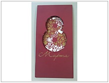 Поздравительная открытка печать и вырубка формы